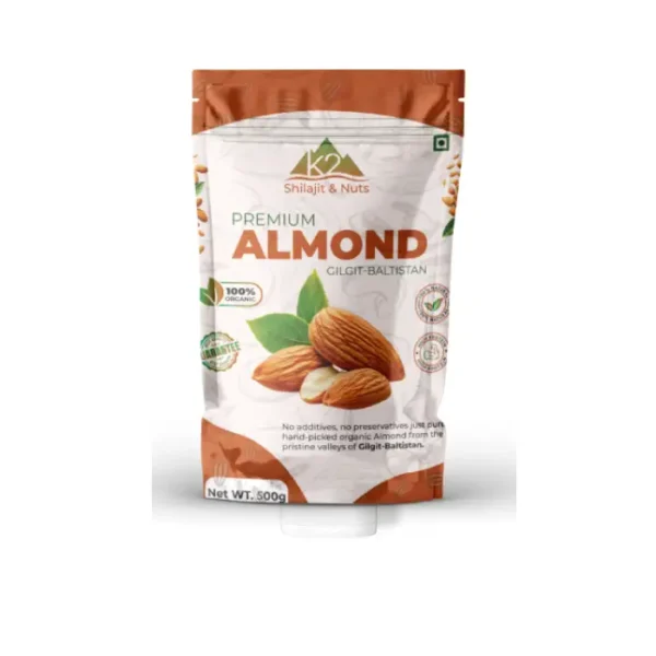 Himalayan Heritage Raw Almonds - Premium Cold-Pressed Gurbandi Almonds from Kashmir and Gilgit-Baltistan